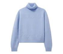 Rollkragenpullover aus Kaschmir - Blau
