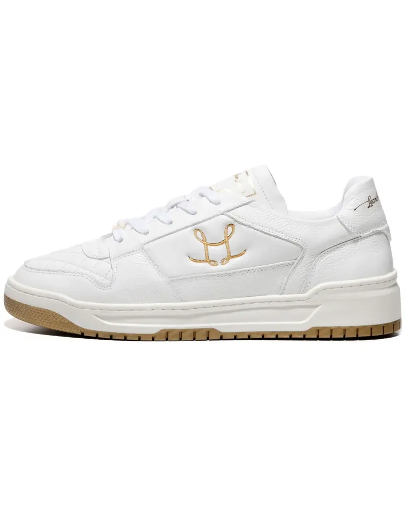 Leandro Lopes Tony Sneakers mit Logo-Stickerei - Weiß Weiß