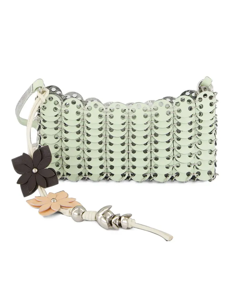 Paco Rabanne disc-embellished chainmail shoulder bag - Grün Grün