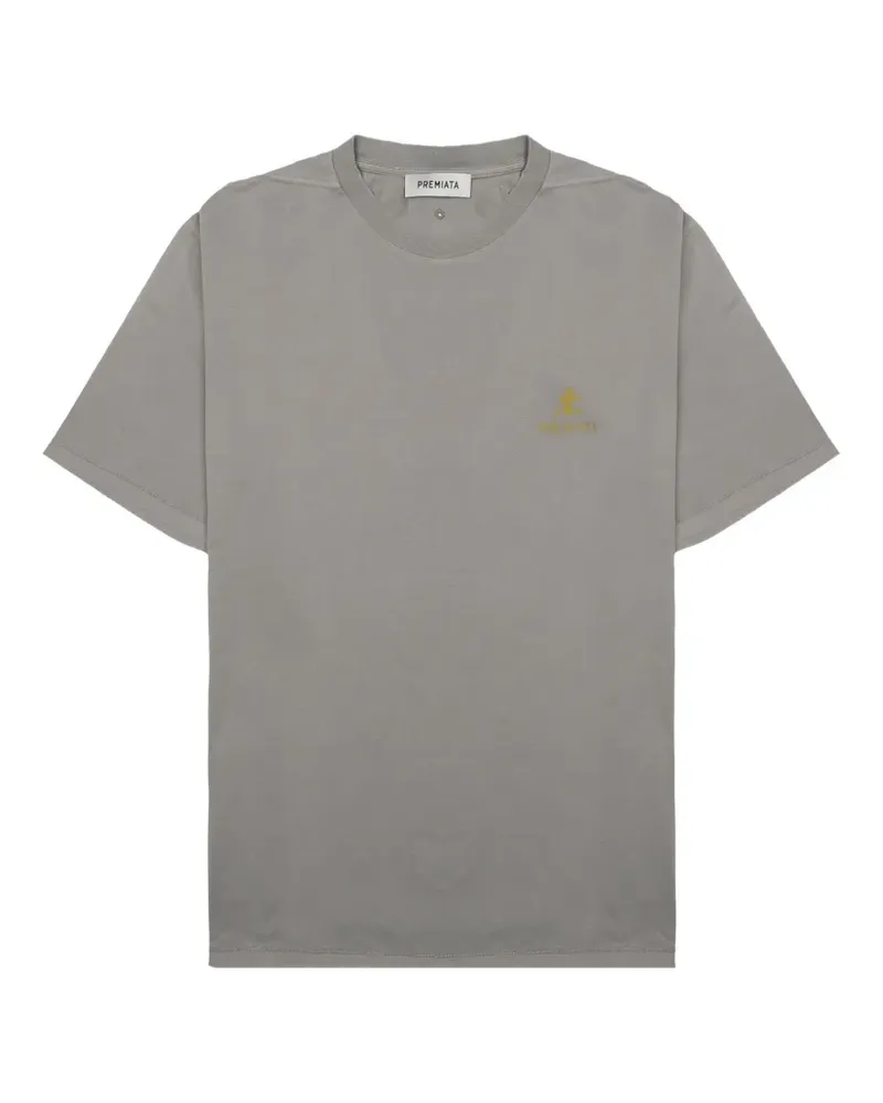 Premiata T-Shirt mit Logo-Print - Grau Grau