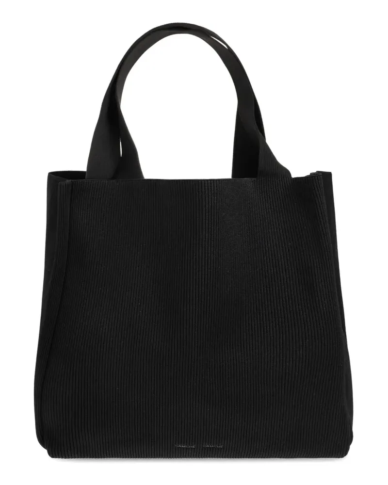 Samsøe & Samsøe Samira Schultertasche aus Rippstrick - Schwarz Schwarz