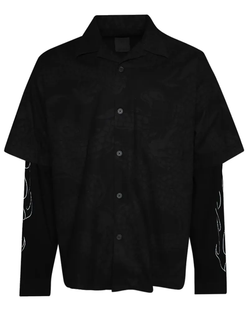 Givenchy Chinese New Year Hemd - Schwarz Schwarz