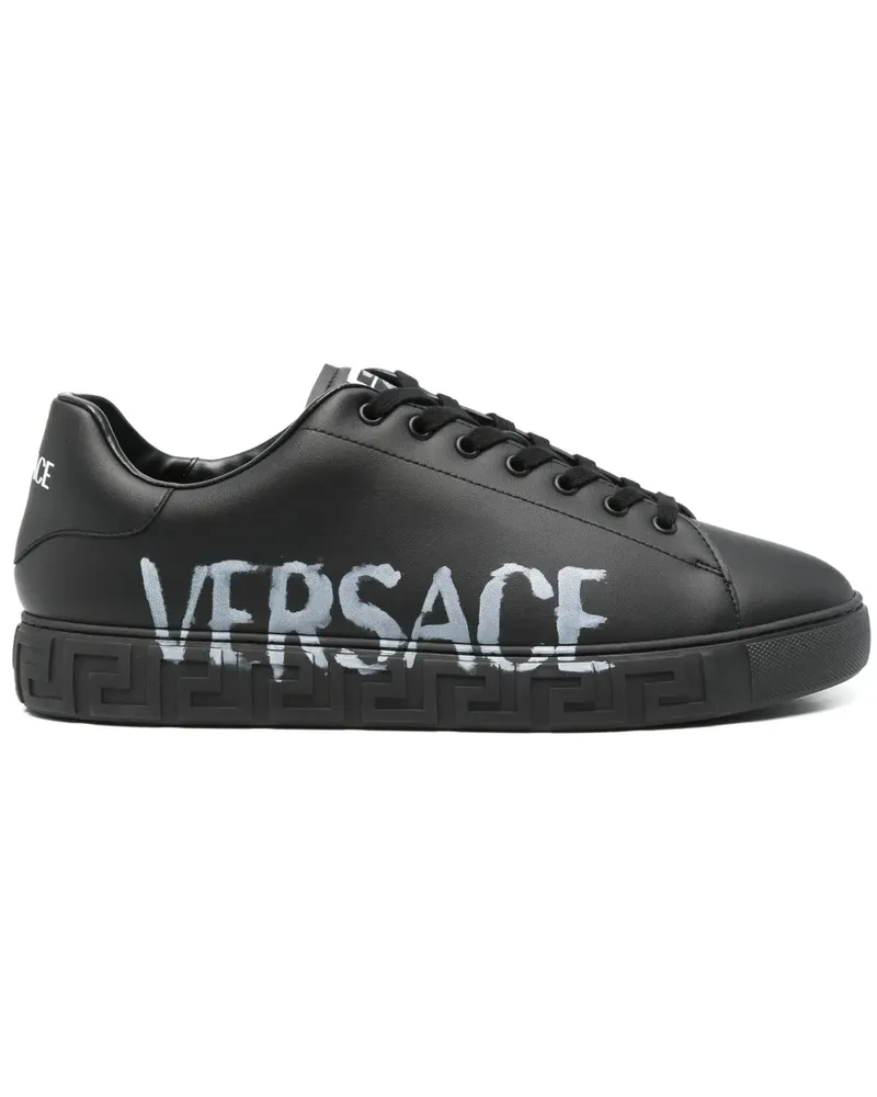 Versace Greca Sneakers - Schwarz Schwarz