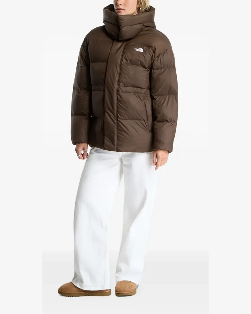 The North Face Gefütterte Jacke im Oversized-Look - Braun Braun