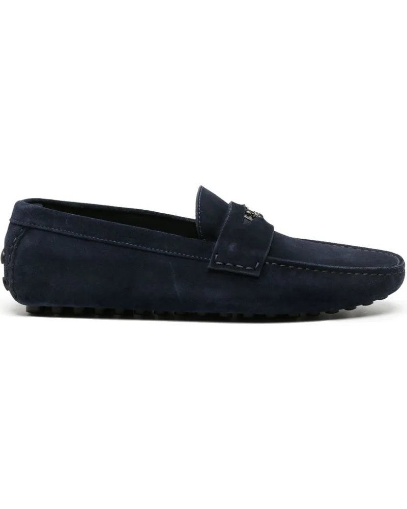 Roberto Cavalli Loafer aus Wildleder Blau