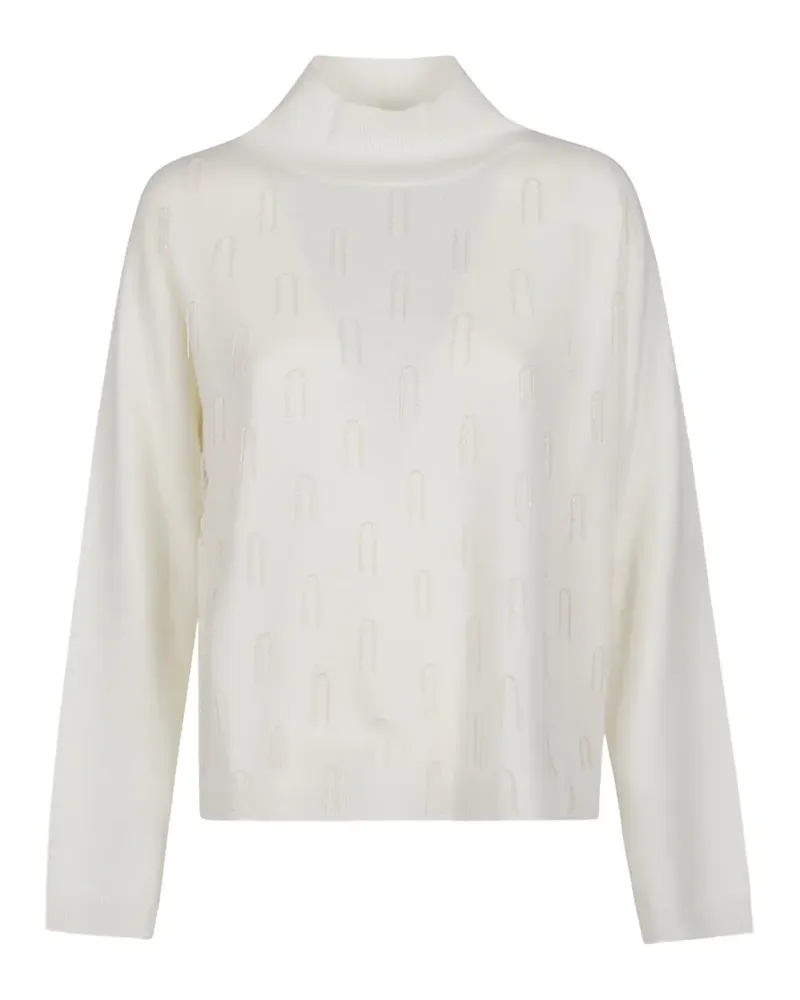 Fabiana Filippi bead-embellished high-neck sweater - Weiß Weiß