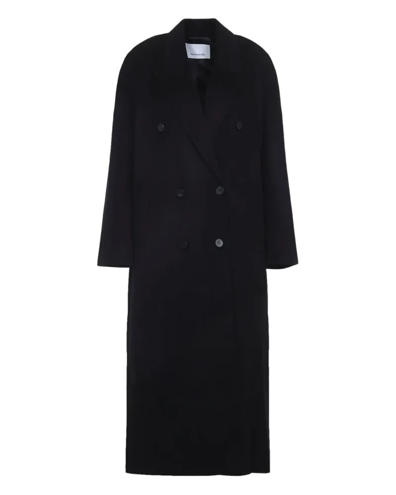 FRANKIE Shop wool double-breasted coat - Schwarz Schwarz
