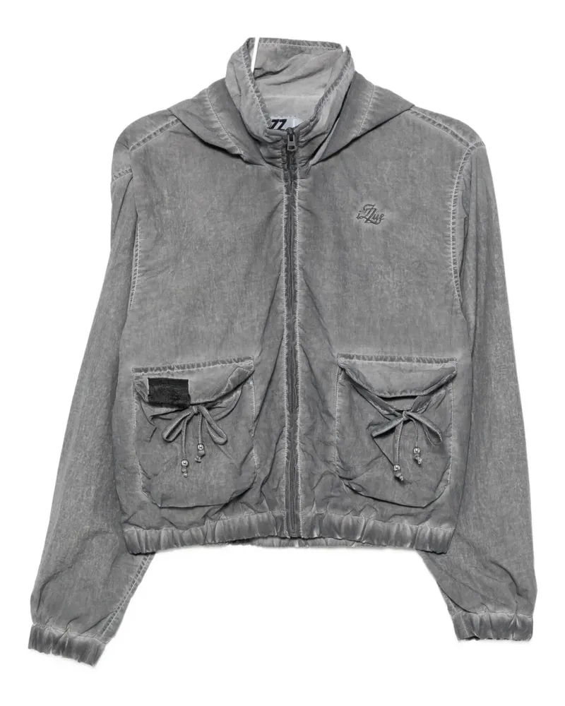 Izzue Kapuzenjacke mit Schleife - Grau Grau
