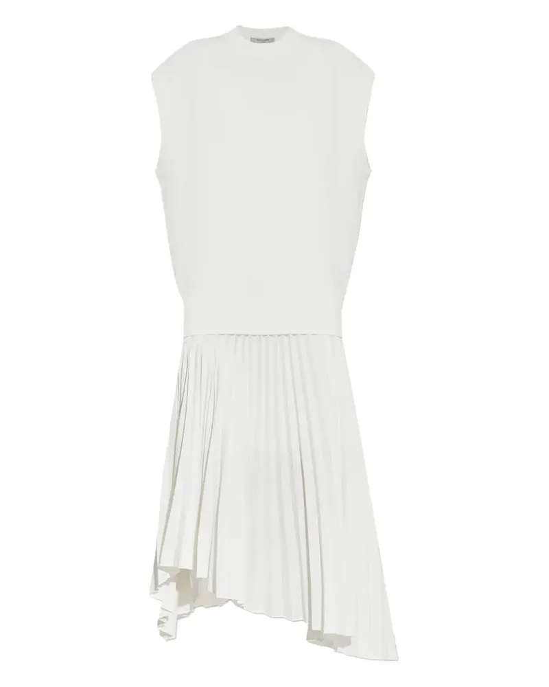 AllSaints Midikleid mit Falten - Weiß Weiß