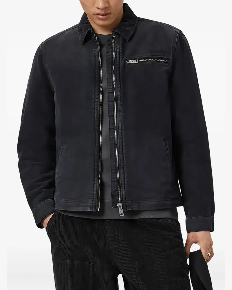 AllSaints Rothwell zip-UP jacket - Schwarz Schwarz