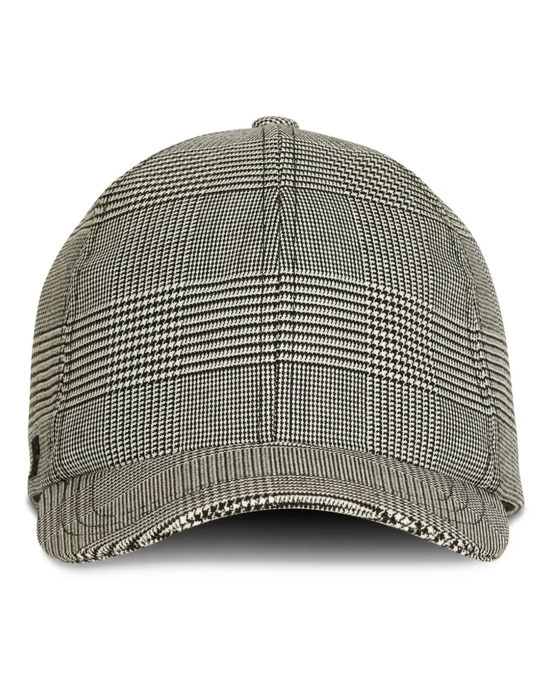 Balmain cap with Prince of Wales check - Weiß Weiß