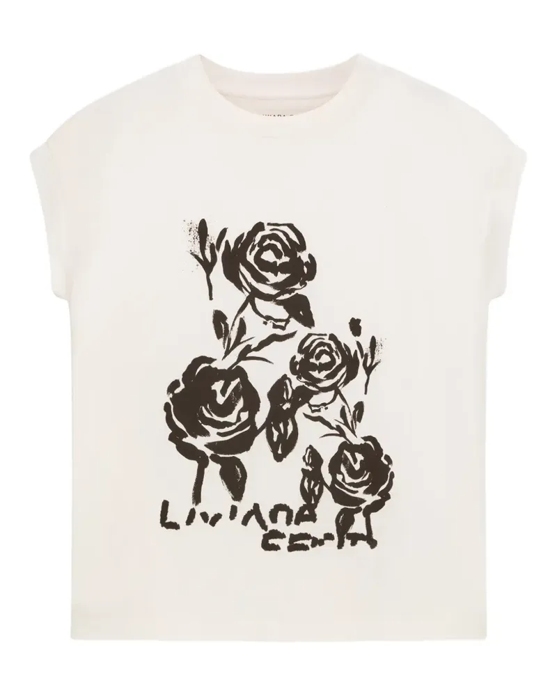 Liviana Conti Nayra floral-print T-shirt - Weiß Weiß