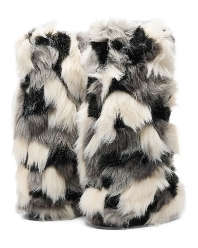 Casadei Double Face Husky Patchwork-Stiefel - Grau Grau