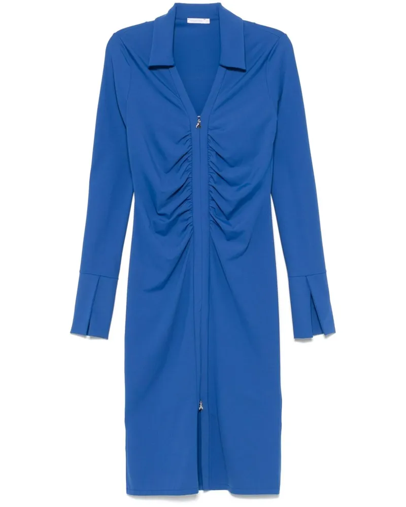 Patrizia Pepe Midikleid mit Reißverschluss - Blau Blau