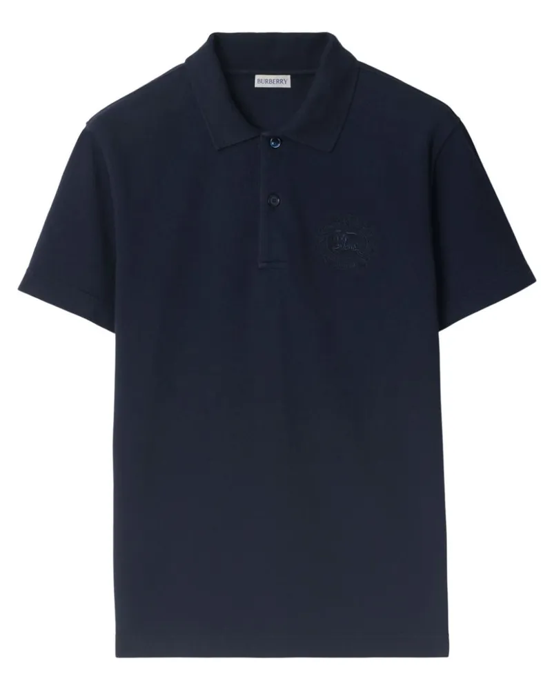 Burberry Poloshirt mit EKD-Stickerei - Blau Blau