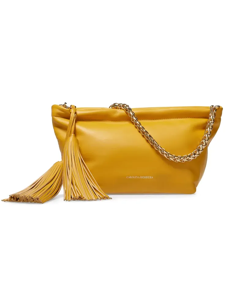 Carolina Herrera New York Pia Schultertasche mit Quaste - Gelb Gelb
