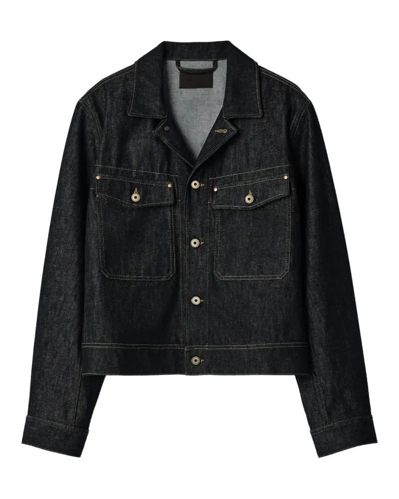 Christophe Lemaire trucker jacket in slate denim - Blau Blau