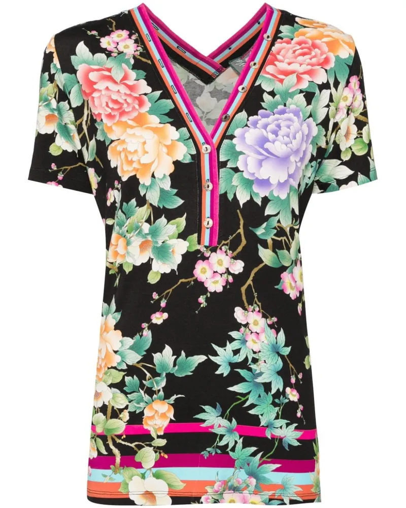 Johnny Was The Janie Favourite T-Shirt - Schwarz Schwarz