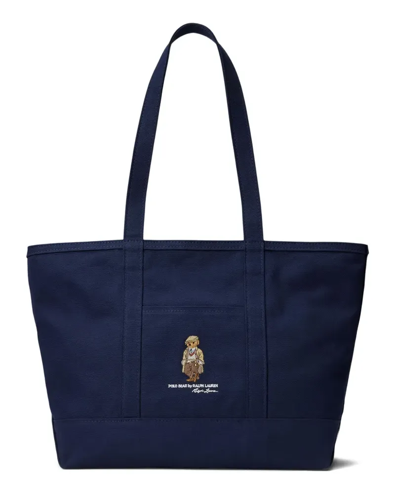 Ralph Lauren Tote Bag mit Polo Bear-Stickerei - Blau Blau