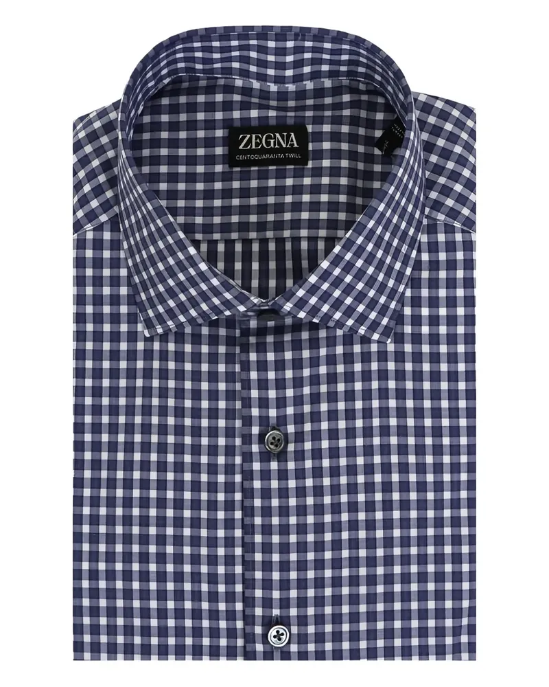 Ermenegildo Zegna Kariertes Hemd - Blau Blau