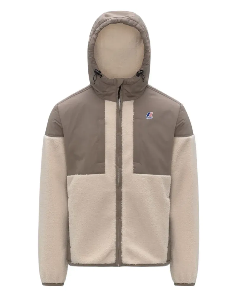 K-Way Fleecejacke mit Kapuze - Nude Nude
