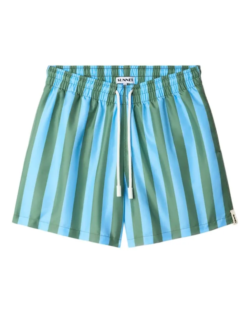 SUNNEI Gestreifte Badeshorts Blau