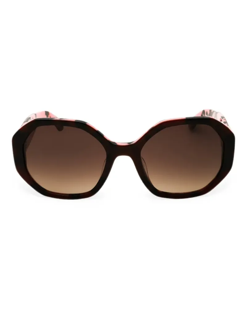 Kate Spade Flynnie Sonnenbrille mit geometrischem Gestell - Braun Braun