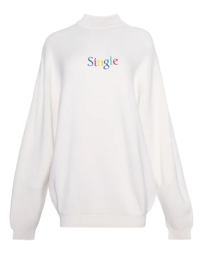 VETEMENTS Besticktes Sweatshirt - Weiß Weiß