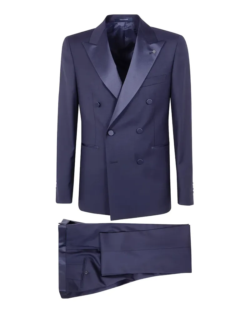 Tagliatore double-breasted peak-lapel suit - Blau Blau