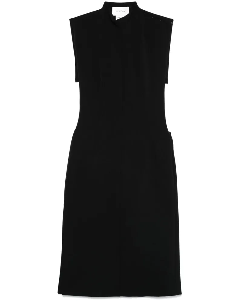 SPORTMAX Alete Midikleid - Schwarz Schwarz