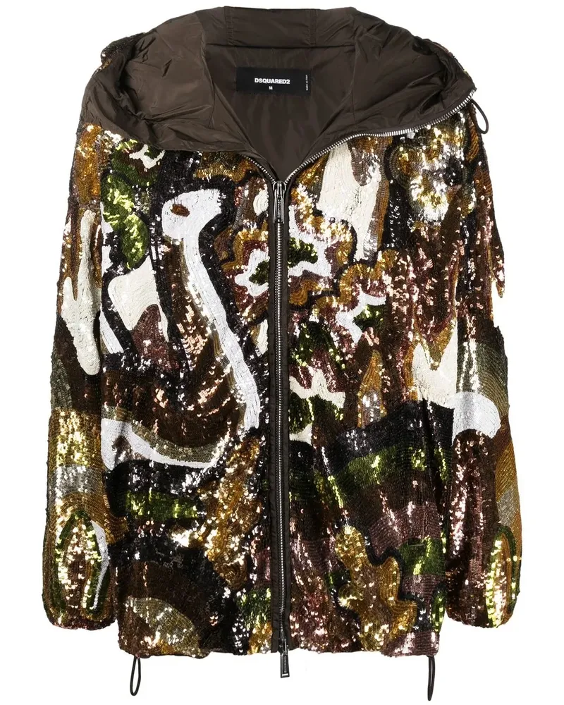 Dsquared2 Jacke mit Pailletten - Braun Braun