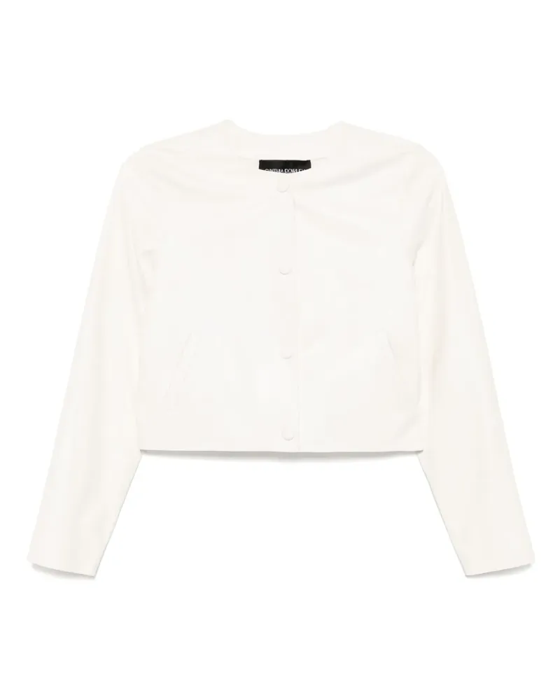 Cynthia Rowley Downtown Cropped-Lederjacke - Nude Nude