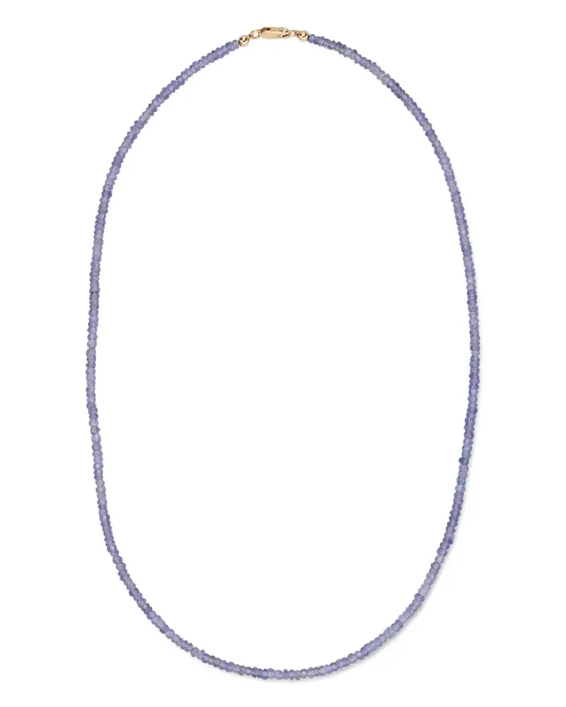 Lizzie Fortunato tanzanite beaded necklace - Gold Gold