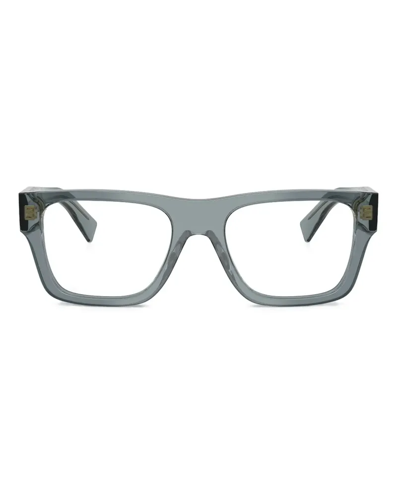 Prada Brille mit eckigem Gestell - Grau Grau