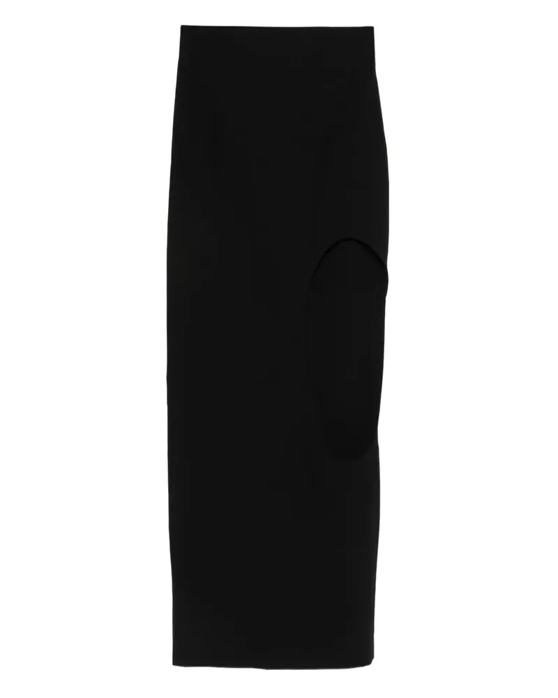 A.W.A.K.E. cut-out-detail skirt - Schwarz Schwarz