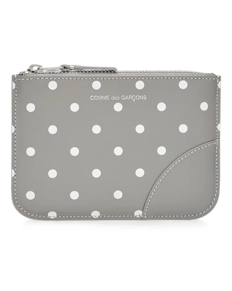 Comme des Garçons Portemonnaie mit Polka Dots - Grau Grau