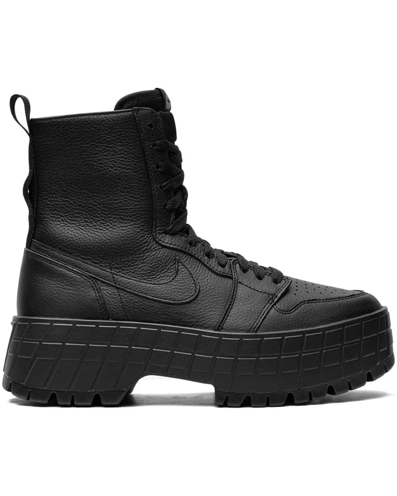 Jordan Air  1 Brooklyn Stiefel - Schwarz Schwarz