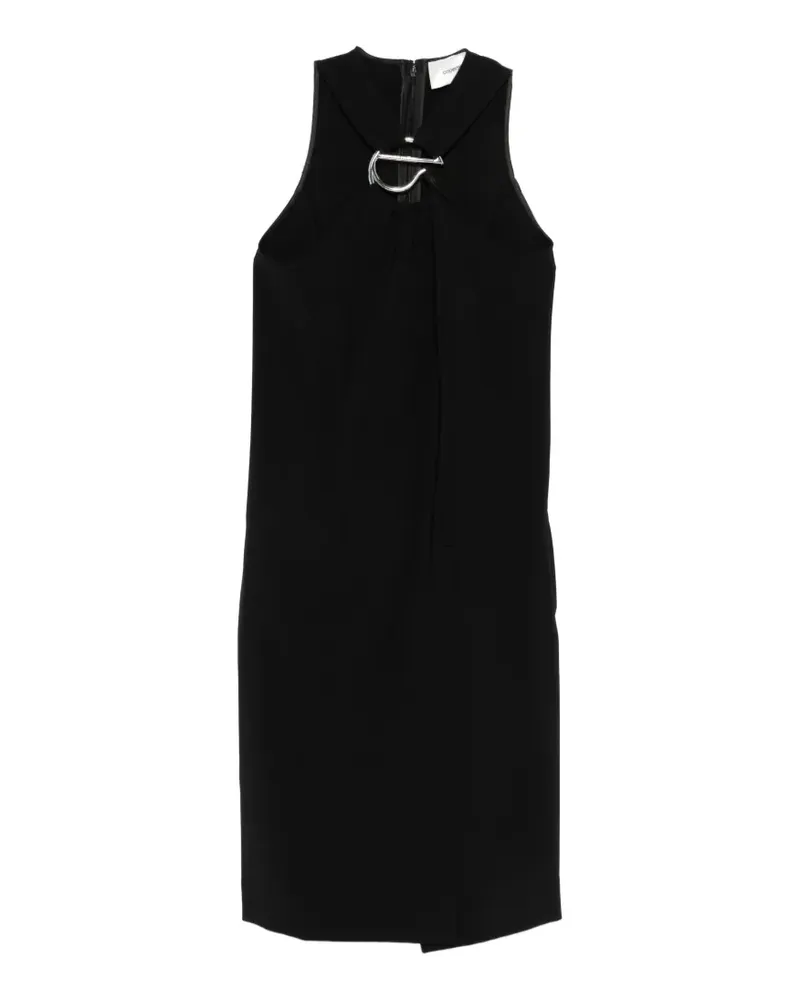 COPERNI logo-plaque midi dress - Schwarz Schwarz