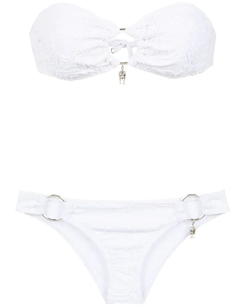 Amir Slama Schulterfreier Bikini - Weiß Weiß