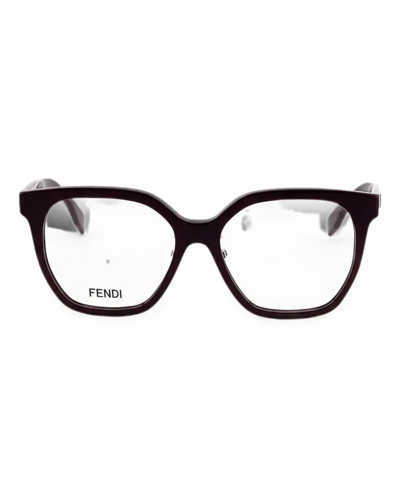 Fendi Brille mit eckigem Gestell - Violett Violett
