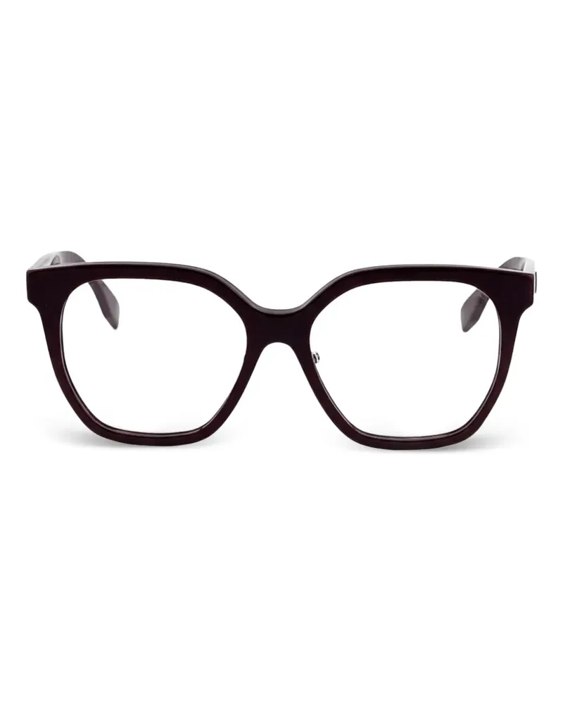 Fendi Brille mit eckigem Gestell - Violett Violett