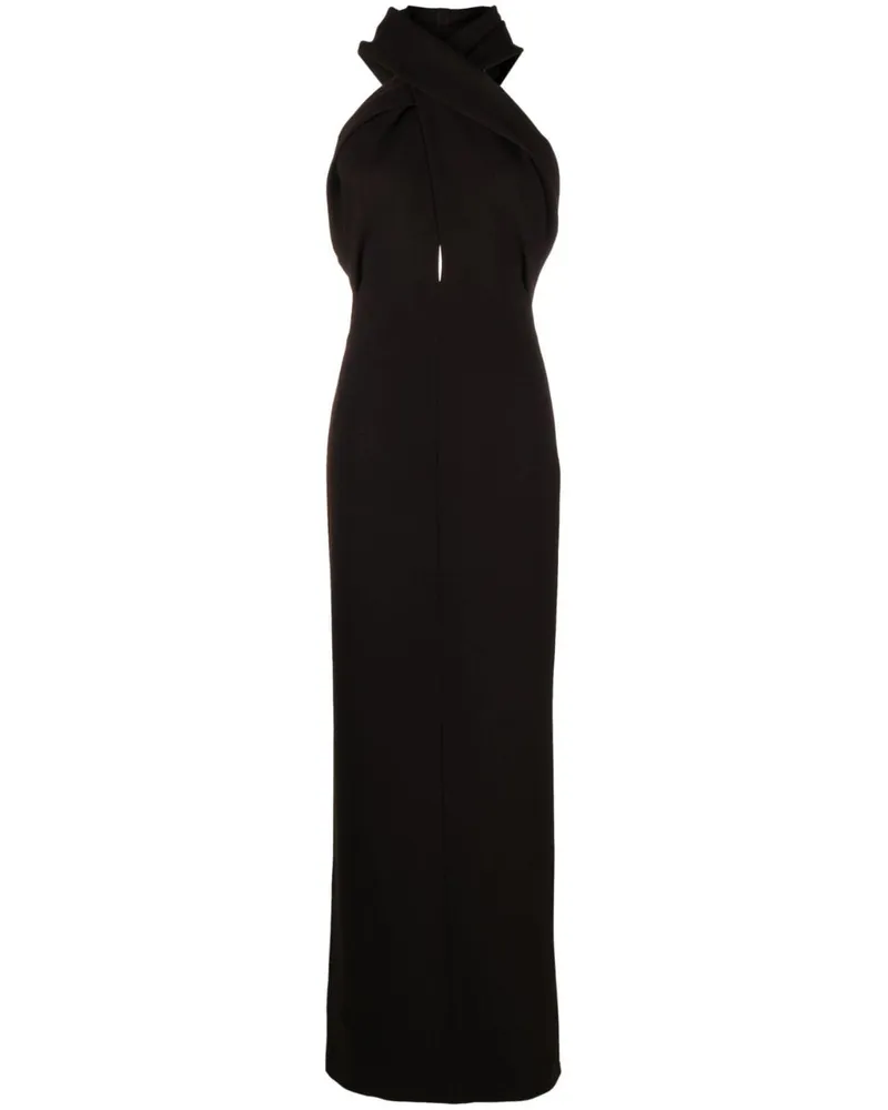 Saint Laurent Maxikleid mit Kapuze - Braun Braun