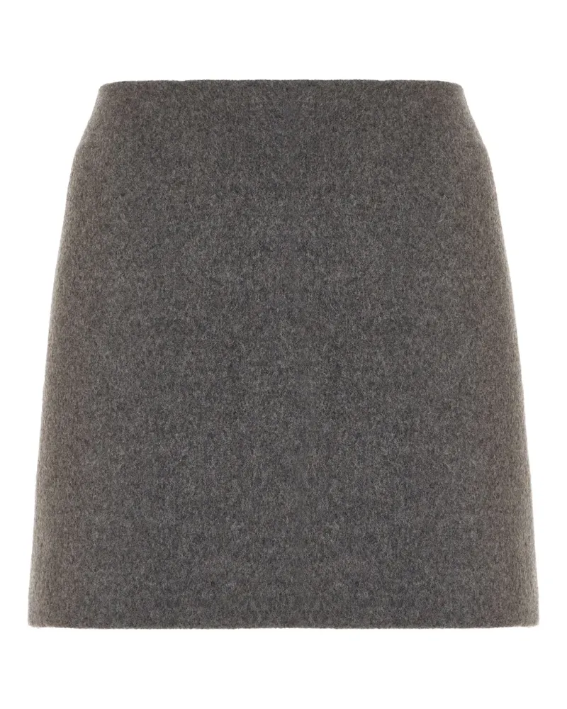 SPORTMAX Minirock aus Schurwolle - Grau Grau