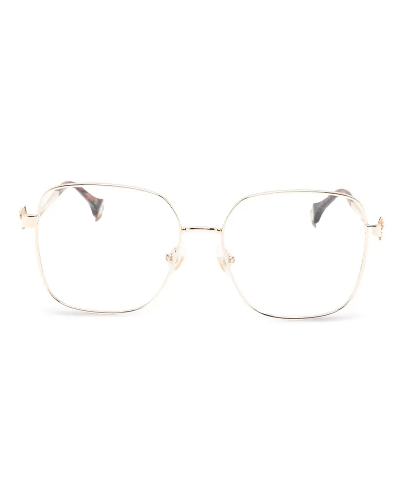 Carolina Herrera New York Brille mit Schmetterlingsdetail - Gold Gold