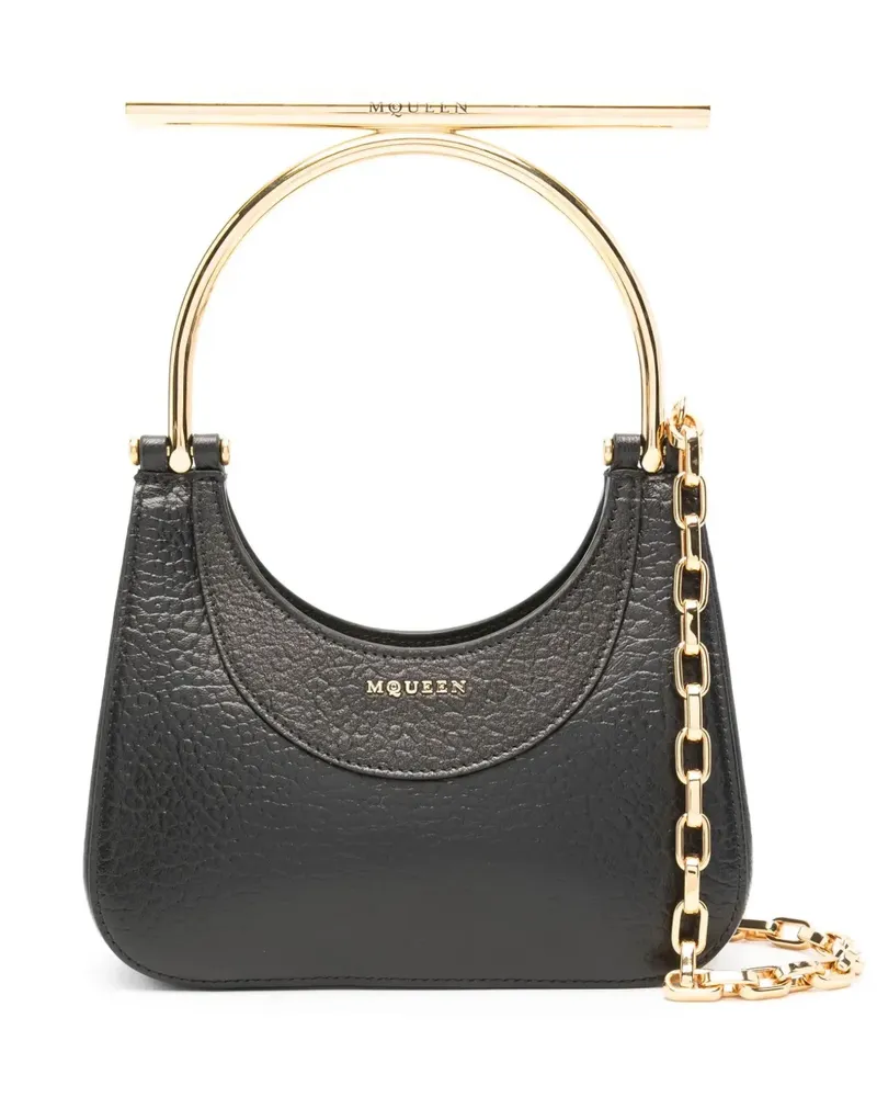 Alexander McQueen Mini Cross-Bar Tote Bag - Schwarz Schwarz