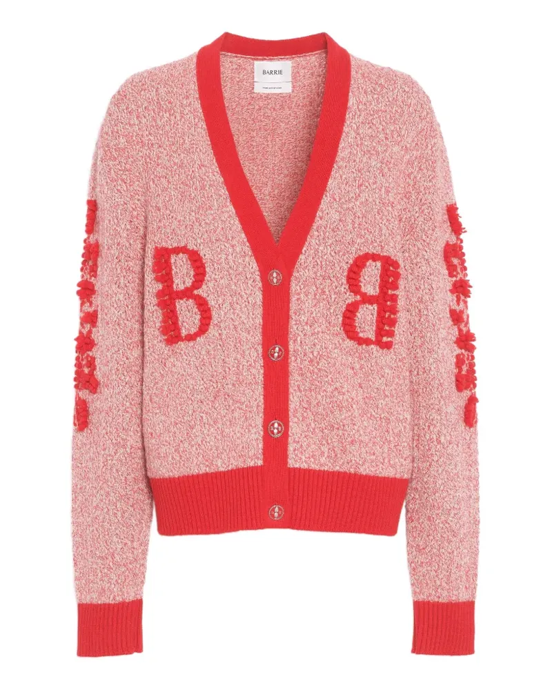 Barrie Cardigan aus Kaschmir mit B-Logo - Rot Rot