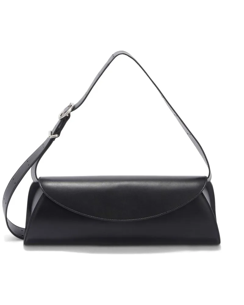 Jil Sander Cannolo Grande Schultertasche - Schwarz Schwarz