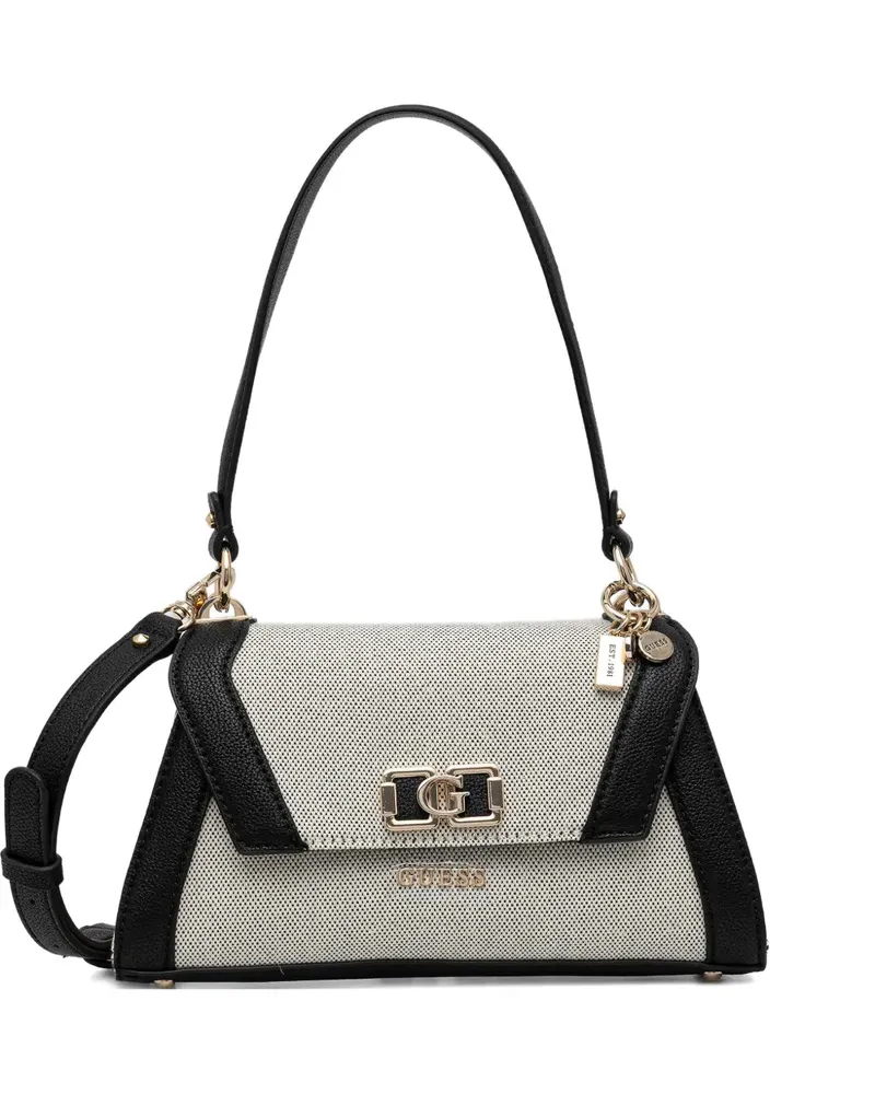 Guess Karnilla Schultertasche mit Logo - Nude Nude