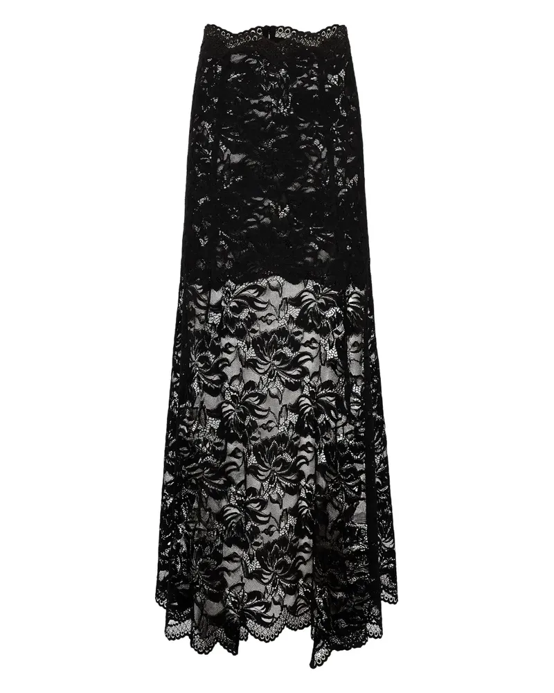 Paco Rabanne Ausgestellter Maxirock - Schwarz Schwarz