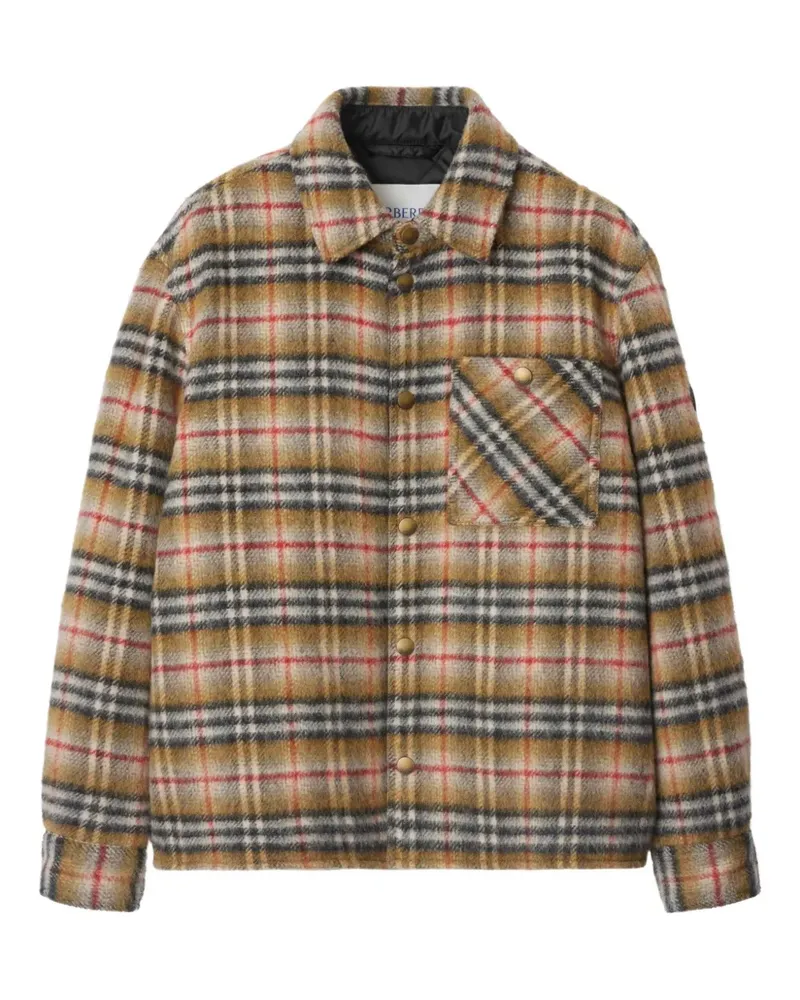 Burberry Karierte Hemdjacke - Braun Braun